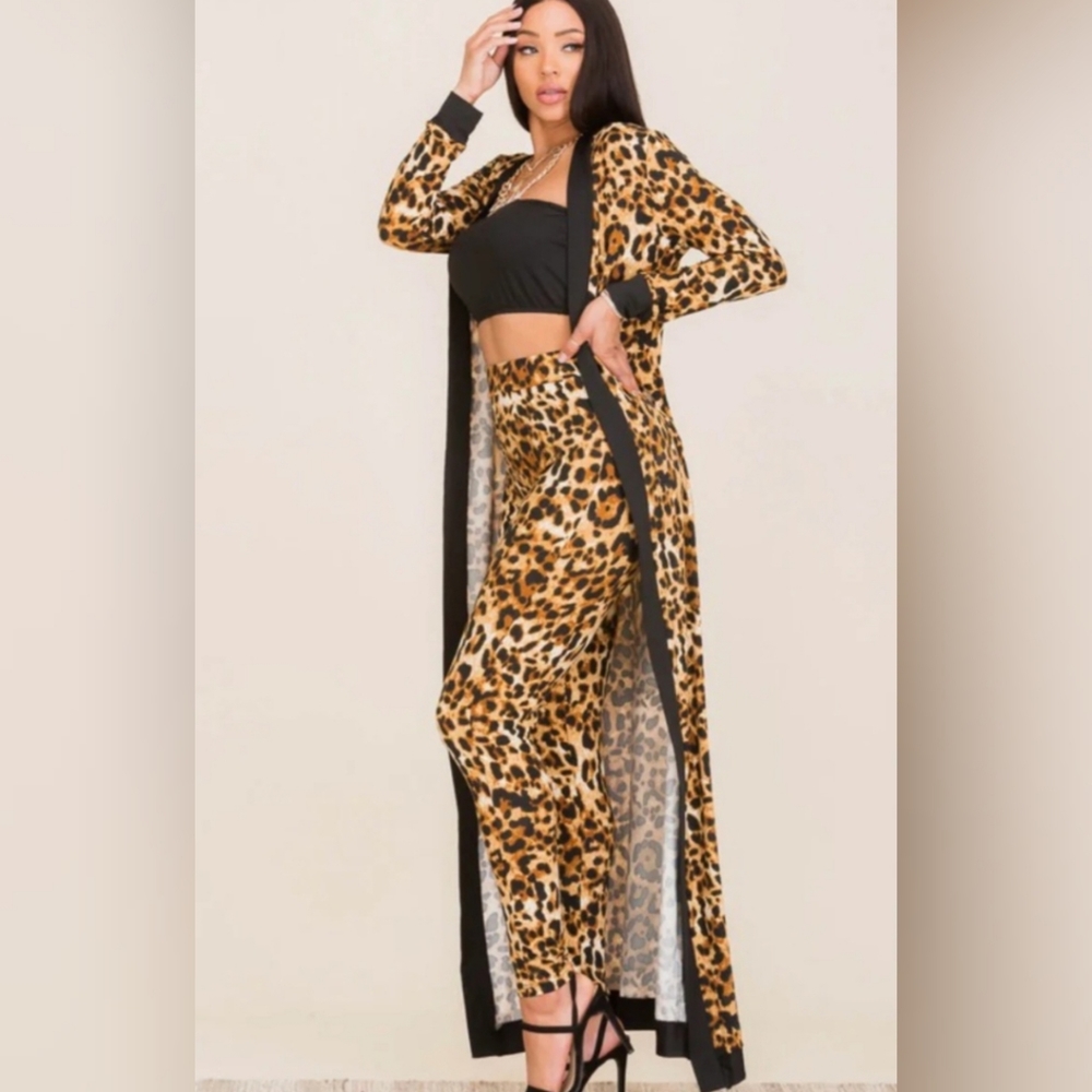 Leopard Statement Duster Set - Picture 4 of 8